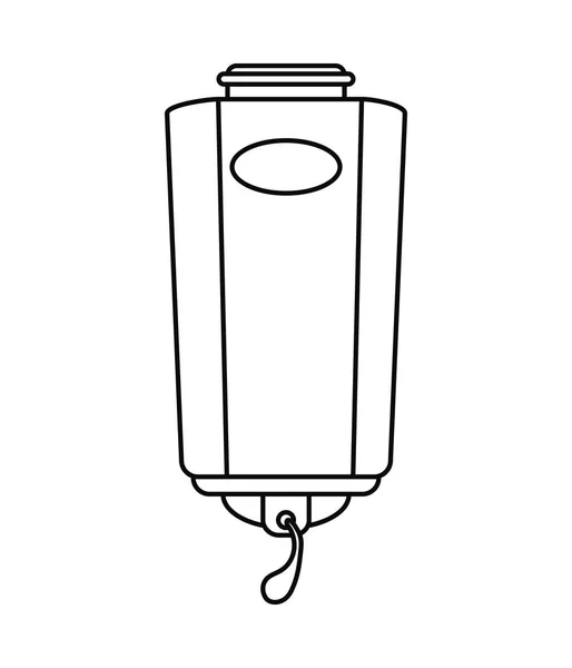 Diseño de la máquina de envase de jabón aislado — Archivo Imágenes Vectoriales