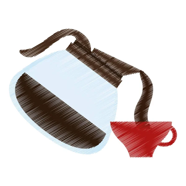 Дизайн ізольованого кавового горщика — стоковий вектор