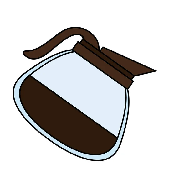Izolované kávy pot designu — Stockový vektor