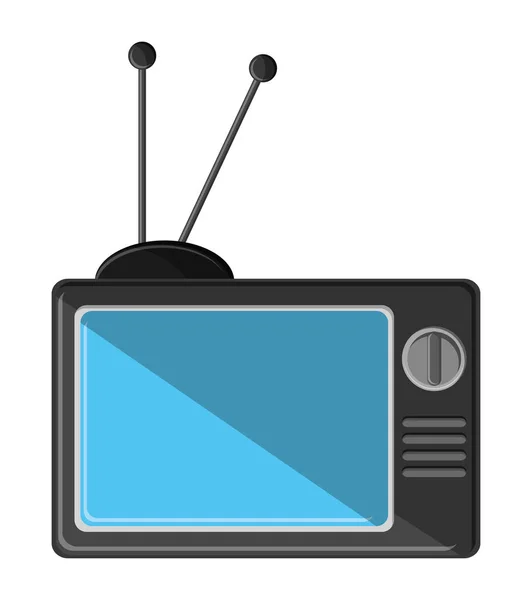 Diseño de dispositivo de televisión aislado — Vector de stock