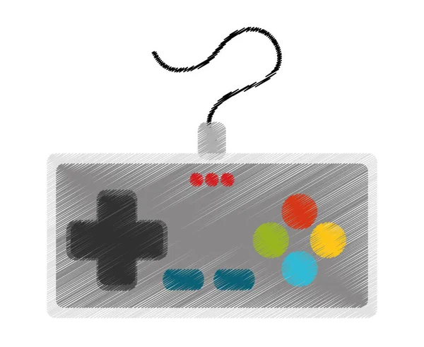 Isolated videogame control design — Stock Vector
