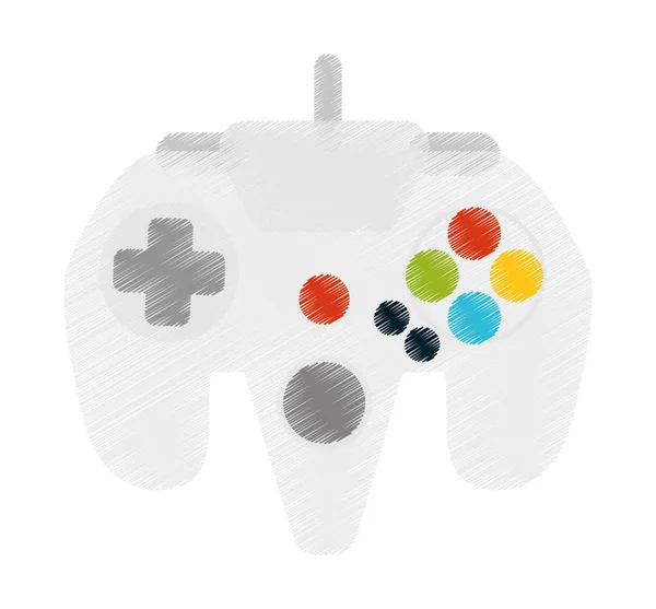 Isolerade videogame kontroll design — Stock vektor