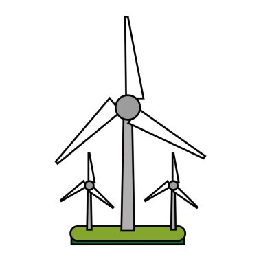 İzole Eko Rüzgar değirmeni tasarımı
