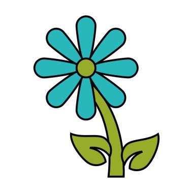 İzole çiçek yaprakları tasarımı ile