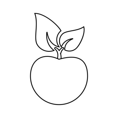 İzole elma meyve tasarım