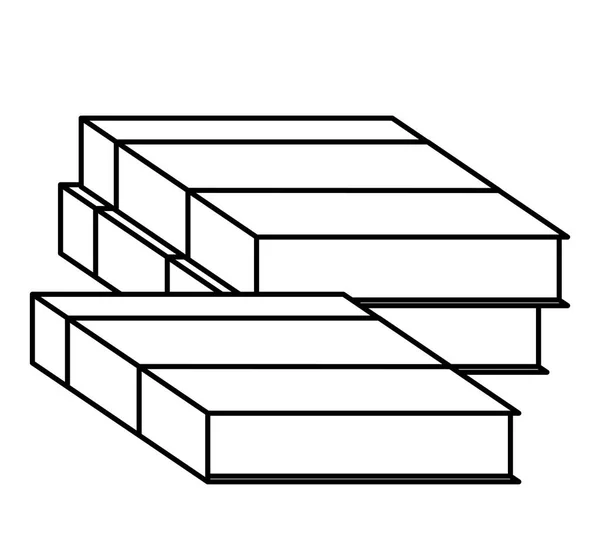 Isolierte Buchgestaltung — Stockvektor