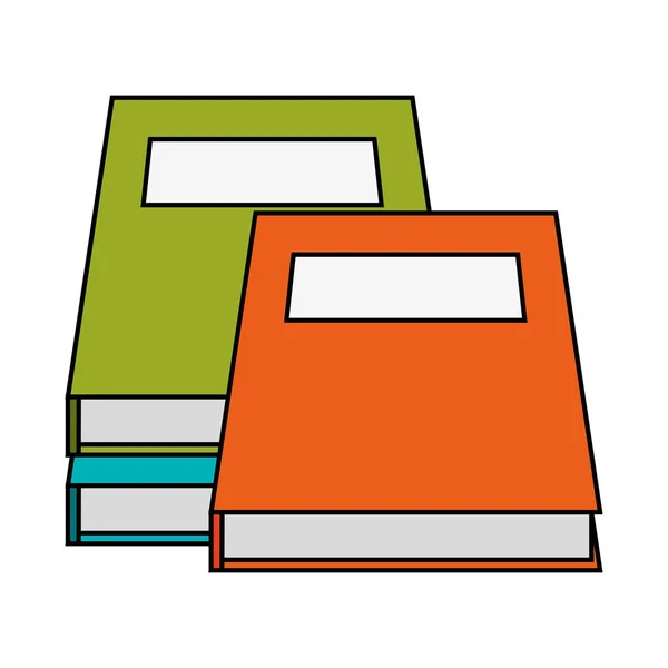Conception de livres isolés — Image vectorielle