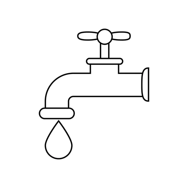 Isolated eco tap design — Stock Vector