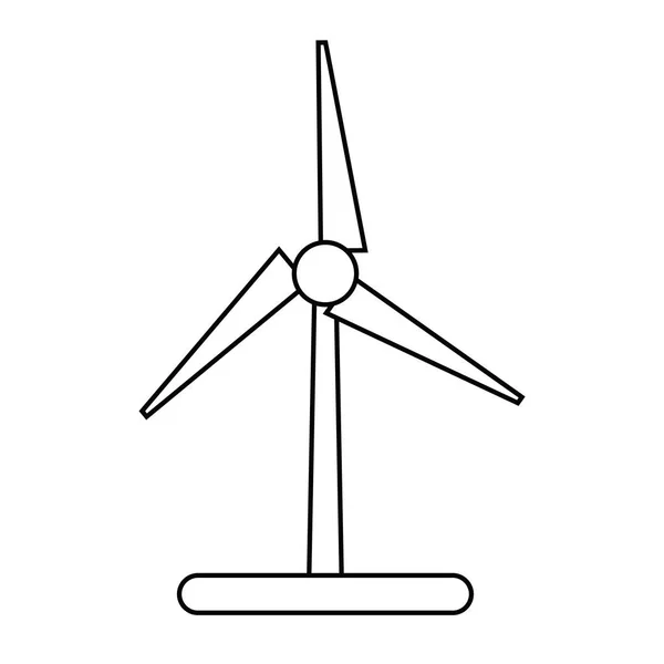 Izolované eco wind mill designu — Stockový vektor