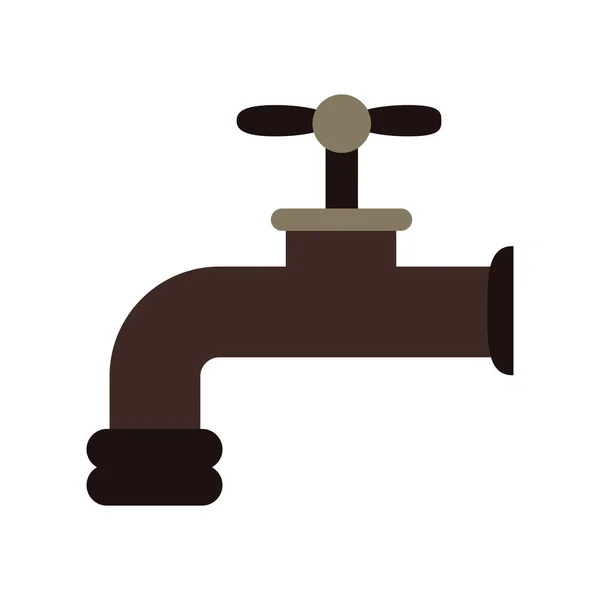 Conception isolée éco robinet — Image vectorielle