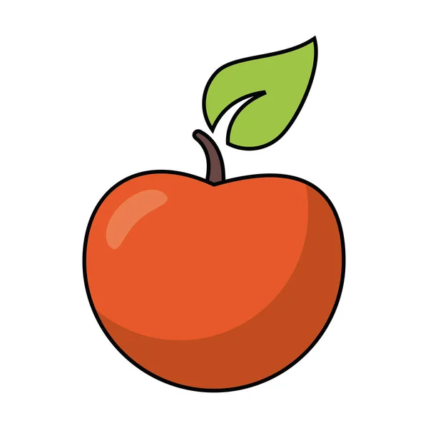 Elszigetelt apple gyümölcs design — Stock Vector