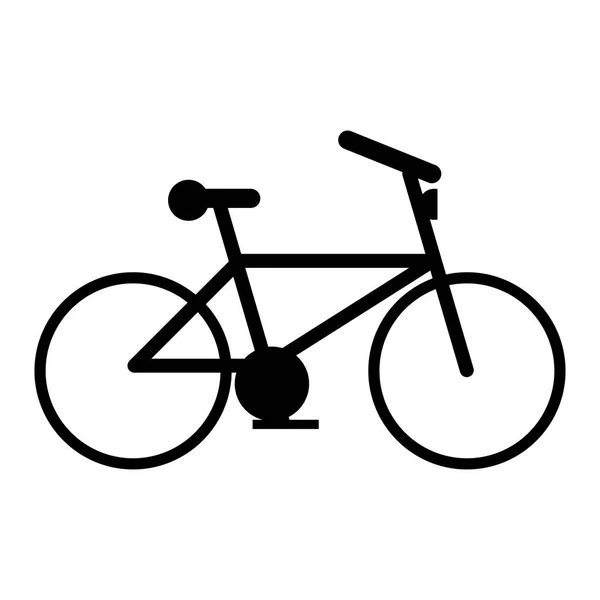 İzole Bisiklet ve sağlıklı yaşam tarzı tasarım — Stok Vektör