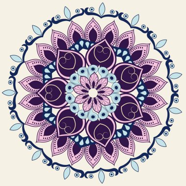 Renkli mandale tasarım