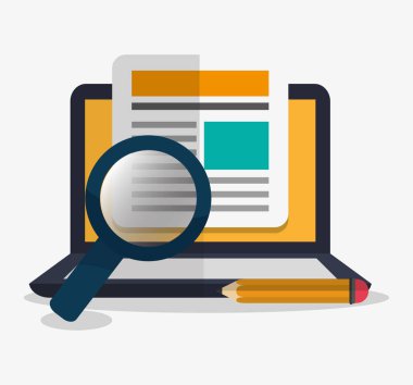 Dizüstü bilgisayar ve dijital pazarlama tasarım