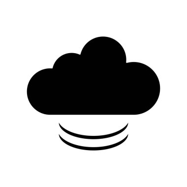 İzole bulut şekil tasarım