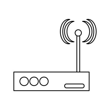 İzole wifi ve internet tasarım