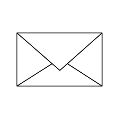 İzole e-posta zarf tasarım