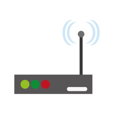 İzole wifi ve internet tasarım