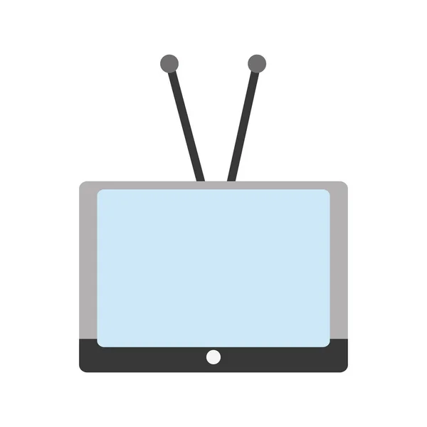 Isolerade tv enhet retrodesign — Stock vektor