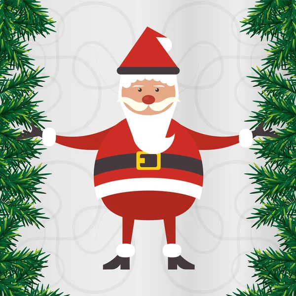 Santa tecknad av jul säsong design — Stock vektor