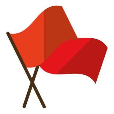 Spor tasarım izole bayrağı