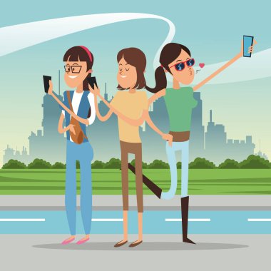 Karikatür ve hareket eden lifestyle tasarım
