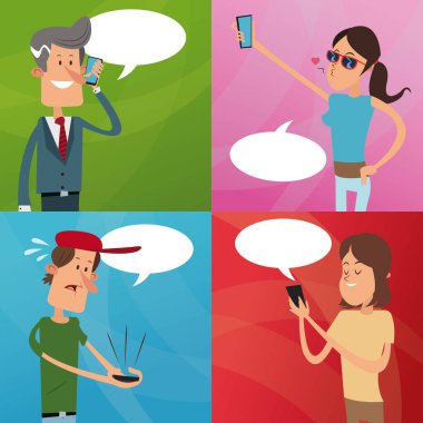 Karikatür ve hareket eden lifestyle tasarım