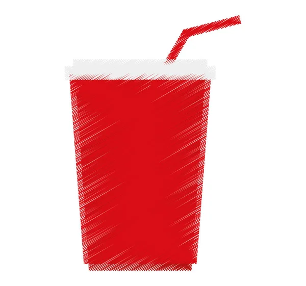 İzole soda içecek tasarım — Stok Vektör