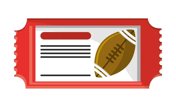 Billet de conception de football américain — Image vectorielle