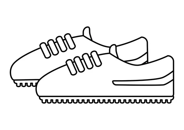 Chaussures isolées de conception de football — Image vectorielle