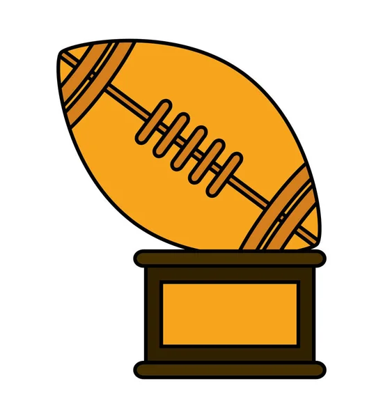Ізольована трофей американського футболу дизайн — стоковий вектор