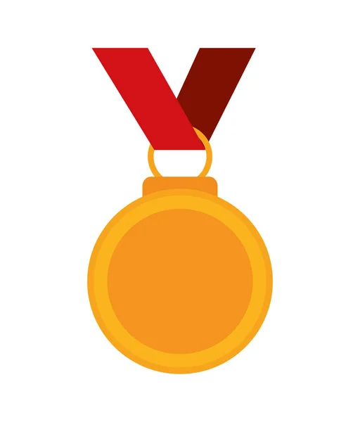 孤立した勝者のメダル デザイン — ストックベクタ