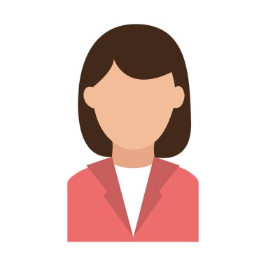 İzole avatar kadın tasarım