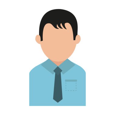 İzole avatar adam tasarım