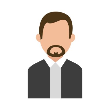 İzole avatar adam tasarım