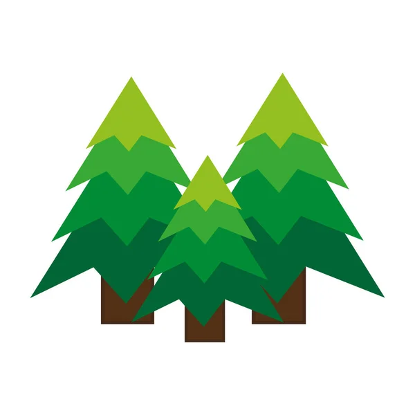 Albero di pino di Natale disegno stagione — Vettoriale Stock