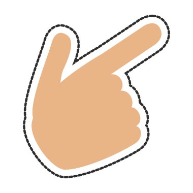 İzole insan el tasarım