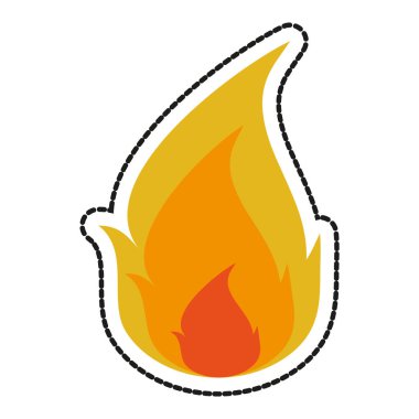 İzole alev tasarım