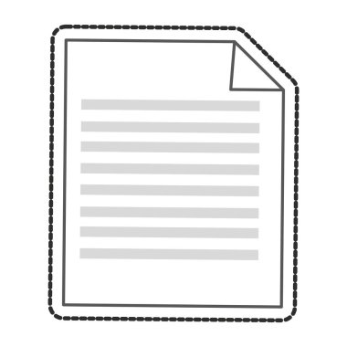 Kağıt tasarım izole parçası