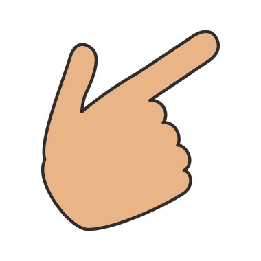 İzole insan el tasarım