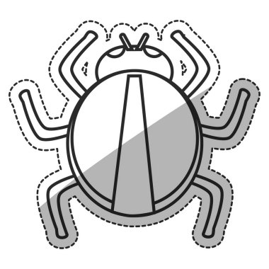 İzole böcek tasarım