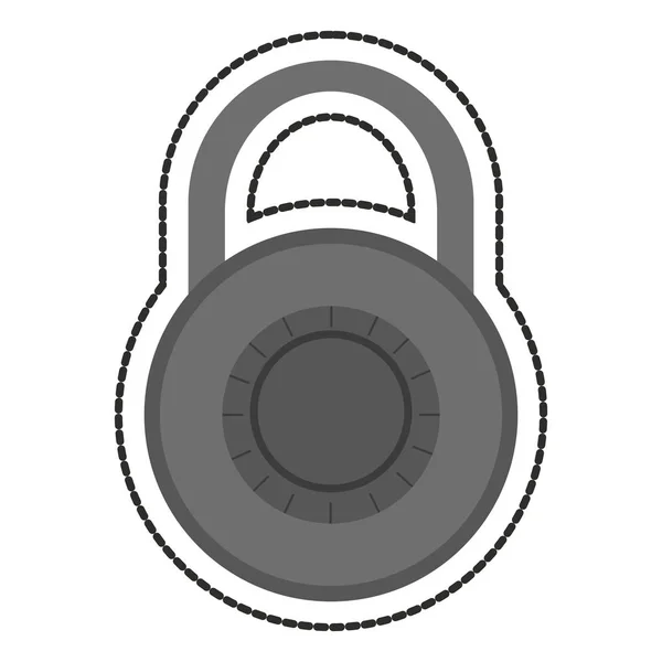 Isolated padlock design — Stock Vector