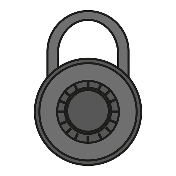 Isolated padlock design — Stock Vector