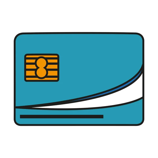 Desgin de tarjetas de crédito aisladas — Archivo Imágenes Vectoriales