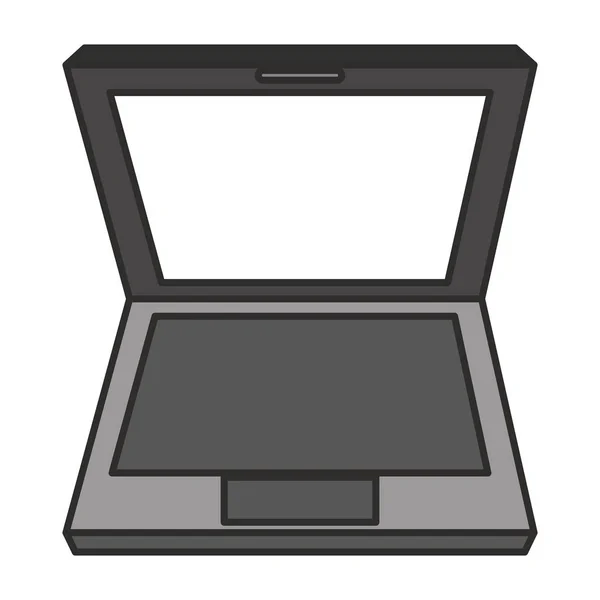 孤立的笔记本电脑设备设计 — 图库矢量图片