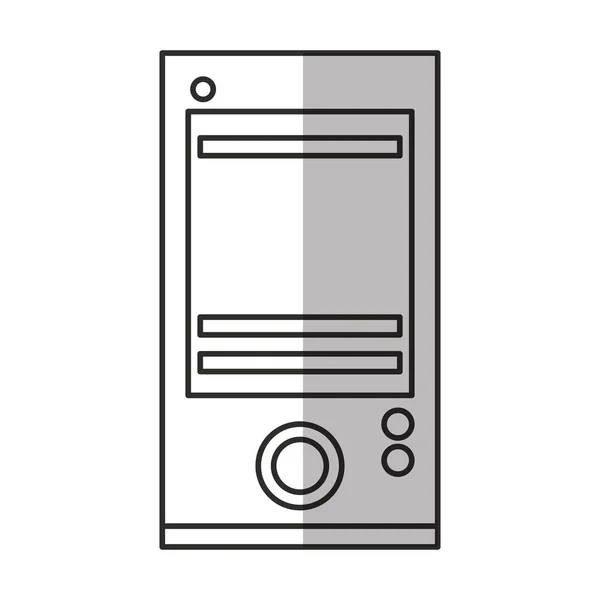 Geïsoleerde cpu-ontwerp — Stockvector