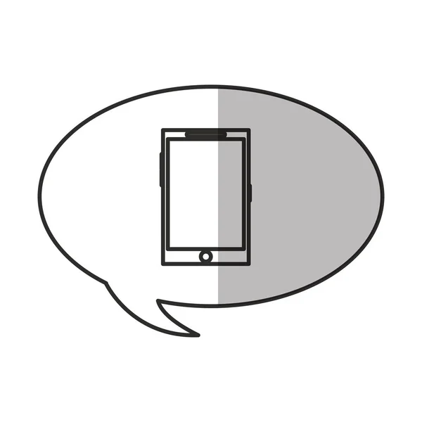 Isoliertes Smartphone im Bubble Design — Stockvektor