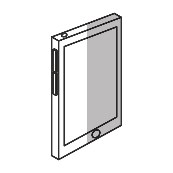 Design isolato del dispositivo tablet — Vettoriale Stock