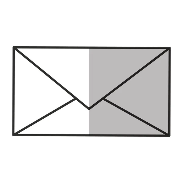 Изолированный дизайн конверта электронной почты — стоковый вектор