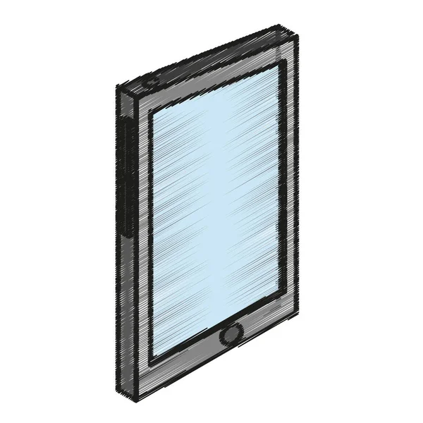 격리 된 태블릿 장치 디자인 — 스톡 벡터